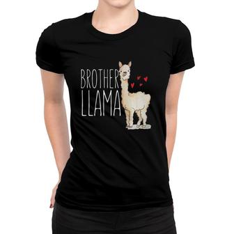 Brother Llama Matching Family Tribe Kids Son Boys Women T-shirt | Mazezy