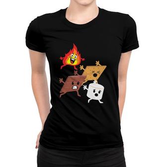 Campfire Chasing Smores Funny S'mores Lover Camping Women T-shirt | Mazezy UK