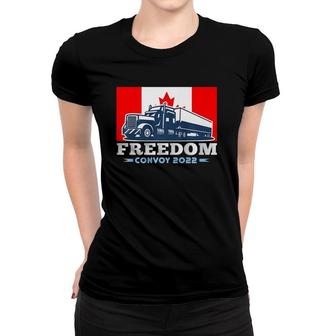 Canada Flag Freedom Convoy 2022 Premium Women T-shirt | Mazezy