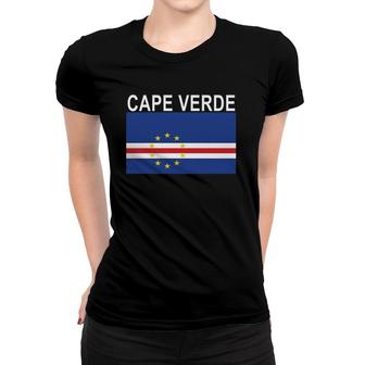 Cape Verde Flag Verdean National Pride Women T-shirt | Mazezy