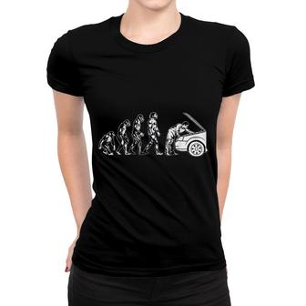 Car Mechanic Evolution Cute Repairman Funny Technician Gift Women T-shirt | Mazezy