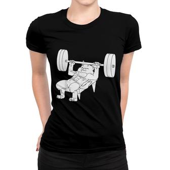 Cat Bench Press Powerlifting Women T-shirt | Mazezy