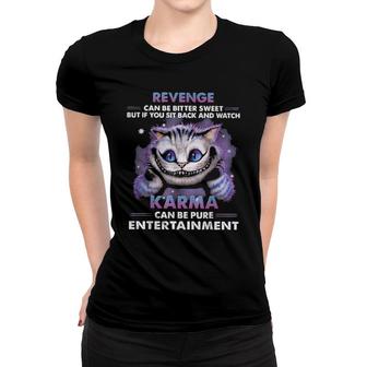 Cat Can Be Pure Entertainment Women T-shirt | Mazezy