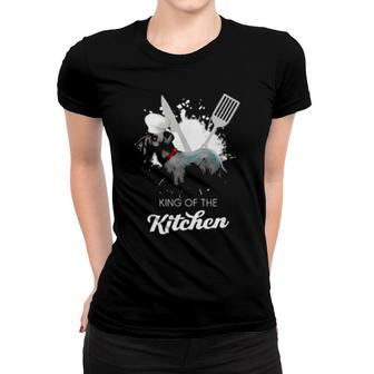 Cesky Terrier King Of The Kitchen Cooking Dog Women T-shirt | Mazezy