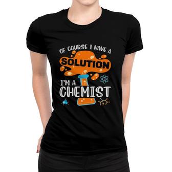 Chemist Elements Funny Chemistry Teacher Science Molecule Women T-shirt - Thegiftio UK