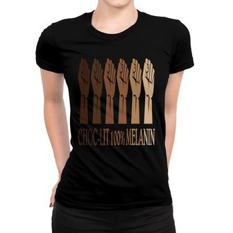 Choclit Melanin 100 Percent Empowerment Girl Melanin Color Women T-shirt - Thegiftio UK