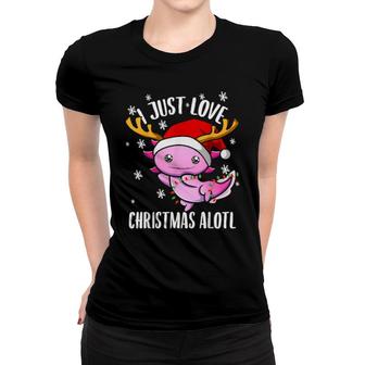 Christmas Axolotl Cute Axolotl Boys Girls Women T-shirt | Mazezy