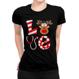 Christmas Nurse Love Women T-shirt | Mazezy