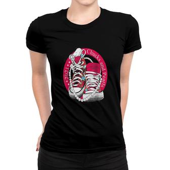 Chucks And Pearls 2021 Floral Women T-shirt | Mazezy