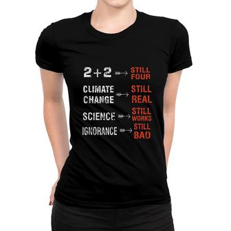 Climate Change Science Women T-shirt | Mazezy