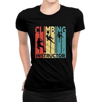 Climbing Instructor Vintage Retro Unisex Women T-shirt | Mazezy