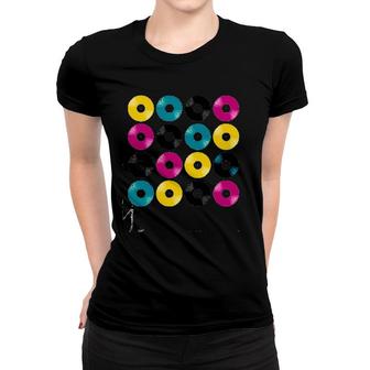 Cmyk Vinyl Women T-shirt | Mazezy