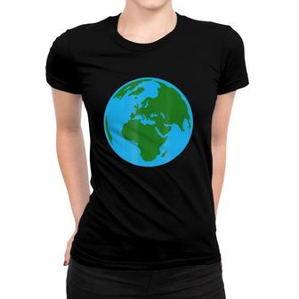 Colored Globe Earth Day Women T-shirt | Mazezy