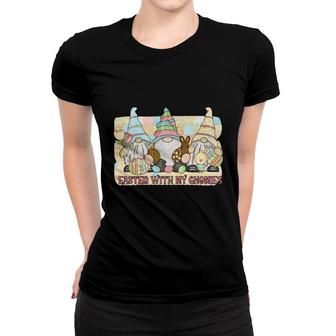 Colorful Easter With My Gnomies I Love Easter Day Women T-shirt - Thegiftio UK