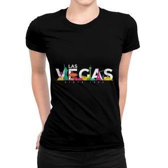 Colorful Las Vegas Nevada Tee Las Vegas Trip Women T-shirt - Thegiftio UK