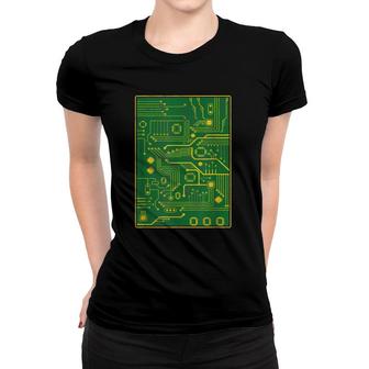 Computer Technician Repair Tech Engineer Motherboard Circuit Women T-shirt | Mazezy