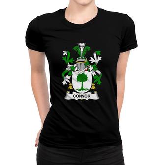 Connor Coat Of Arms Family Crest Women T-shirt | Mazezy