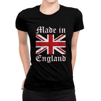 Cool United Kingdom Flag Union Jack Made In England Gift Women T-shirt | Mazezy