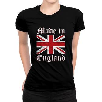 Cool United Kingdom Flag Union Jack Made In England Gift Women T-shirt | Mazezy