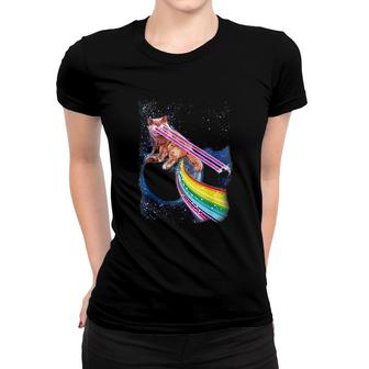 Crazy Space Cat Women T-shirt | Mazezy
