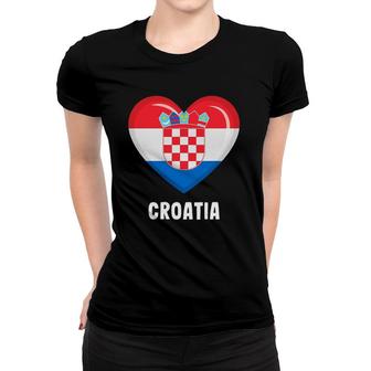 Croatia Flag Croat Croatian Women T-shirt | Mazezy
