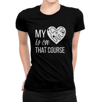 Cross Country Mom My Heart Is On That Course Women T-shirt | Mazezy CA