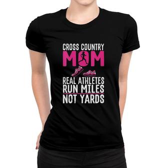 Cross Country Mom Run Miles Sports Mother Gift Women T-shirt | Mazezy UK