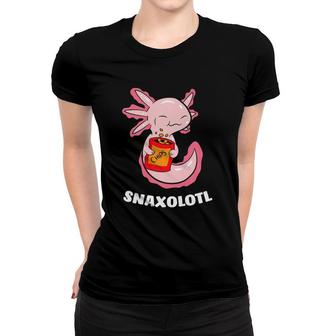 Cute Axolotl Lover Snaxolotl Kawaii Axolotl Food Sweets Women T-shirt | Mazezy