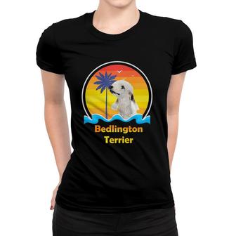 Cute Bedlington Terrier Gift Women T-shirt | Mazezy