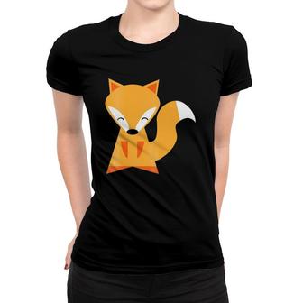 Cute Cartoon Fox Animal Character Women T-shirt | Mazezy