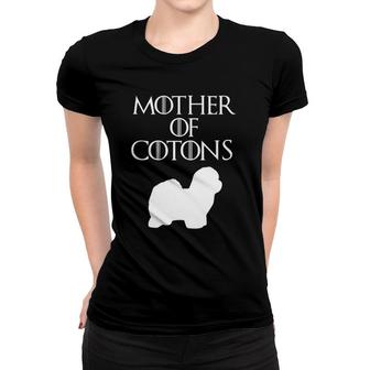 Cute Unique White Mother Of Coton De Tulear E010622 Ver 2 Women T-shirt | Mazezy