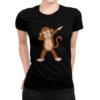 Dabbing Monkey Funny Dab Gift Women T-shirt | Mazezy