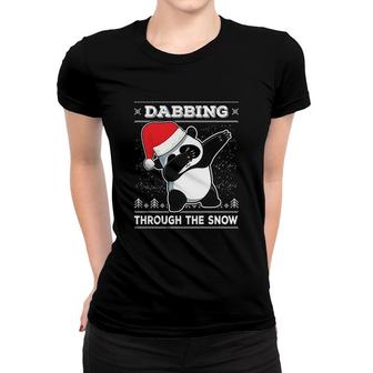 Dabbing Panda Bear Women T-shirt | Mazezy