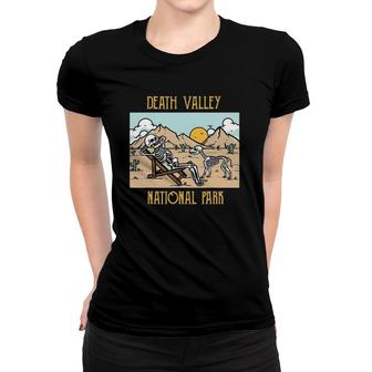Death Valley National Park Mojave Desert California Skeleton Women T-shirt | Mazezy