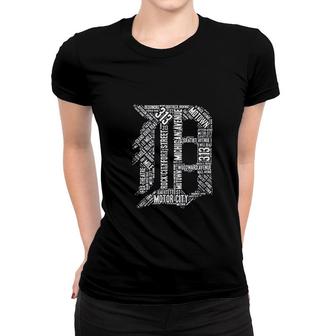 Detroit Graphic D Special Gift Women T-shirt - Thegiftio UK