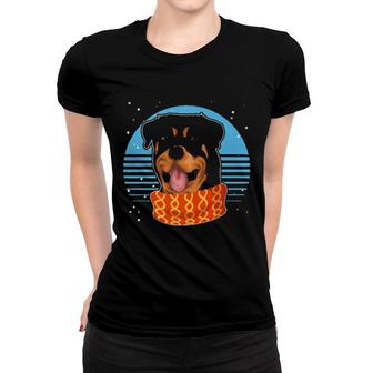 Dog Winter Animal Pet Owner Rottie Retro Rottweiler Women T-shirt - Thegiftio UK