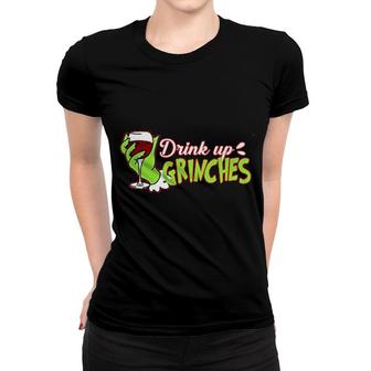 Drink Up Grinch Women T-shirt | Mazezy