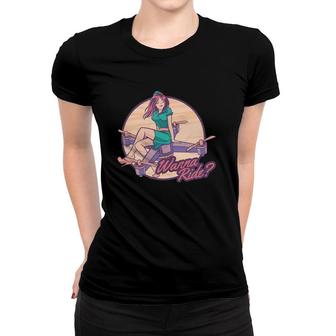 Drone Girl Wanna Ride Gift Women T-shirt | Mazezy UK