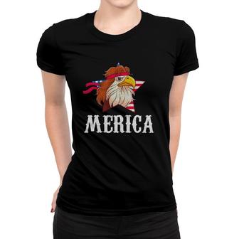 Eagle Mullet 4Th Of July Merica Flag Fourth Clothing Women T-shirt | Mazezy