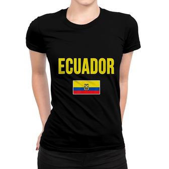 Ecuador Ecuadorian Flag Women T-shirt | Mazezy