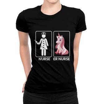 Er Nurse – Krankenschwester Gegen Einhorn, Krankenschwester Women T-shirt | Mazezy
