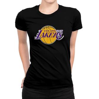 Fans-Lakers-Gift For Los Angeles I Heart Basketball Women T-shirt | Mazezy