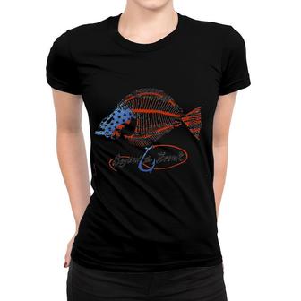 Fishing Patriotic Fluke Women T-shirt | Mazezy
