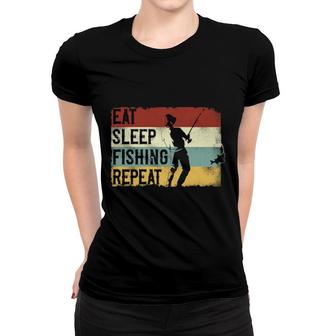 Fishing Retro Vintage Women T-shirt | Mazezy