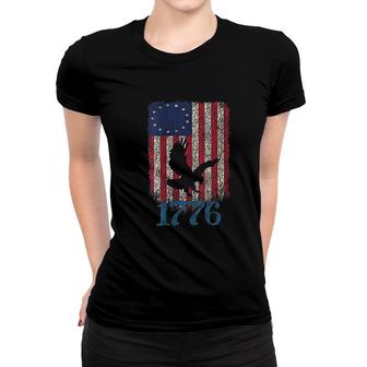 Flag Gift American 1776 Patriot Design Women T-shirt | Mazezy UK