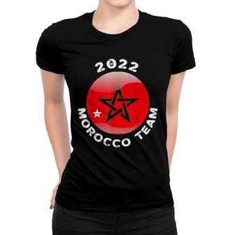 Flag Morocco, Country Africa, Morocco Team 2022 Women T-shirt | Mazezy