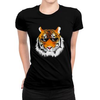  For Boy Cool Tiger Animal Pixel Glasses Women T-shirt | Mazezy