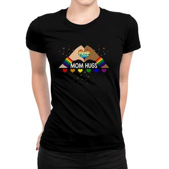 Free Mom Hugs Lgbt Flag Gay Lesbian Pride Parades Rainbow Women T-shirt | Mazezy