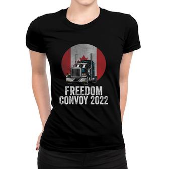 Freedom Convoy 2022 Canadian Trucker Tee Women T-shirt | Mazezy