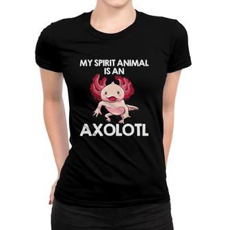 Funny Axolotl For Men Women Spirit Animal Biology Zookeeper Women T-shirt | Mazezy